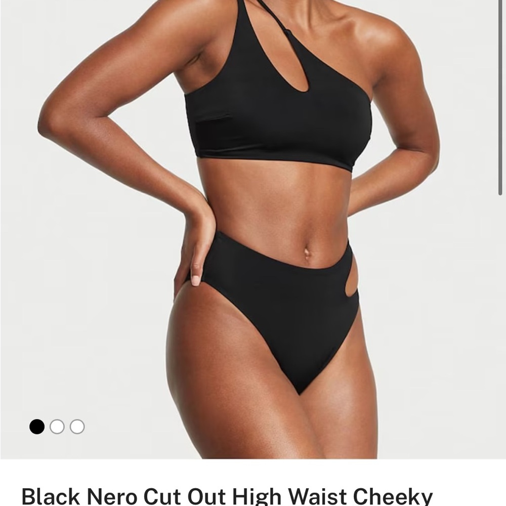 Victoria's Secret Black Bikini with Gold Accents